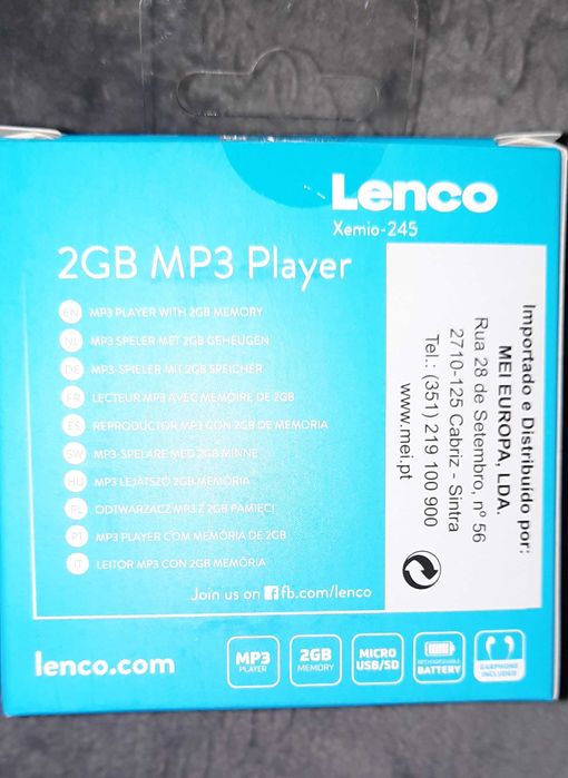 Leitor MP3 Lenco Xemio 245 2GB az