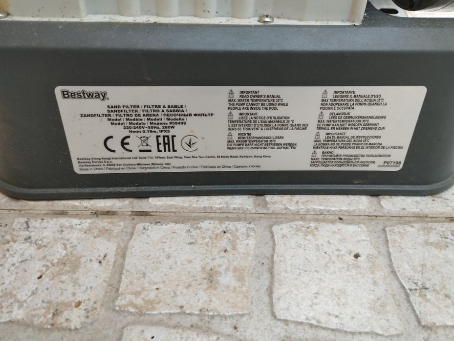 Motor/filtro areia para piscina, com garantia