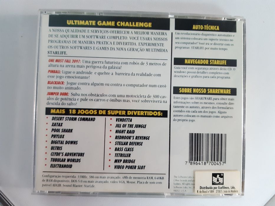 Jogos Pc cd rom.