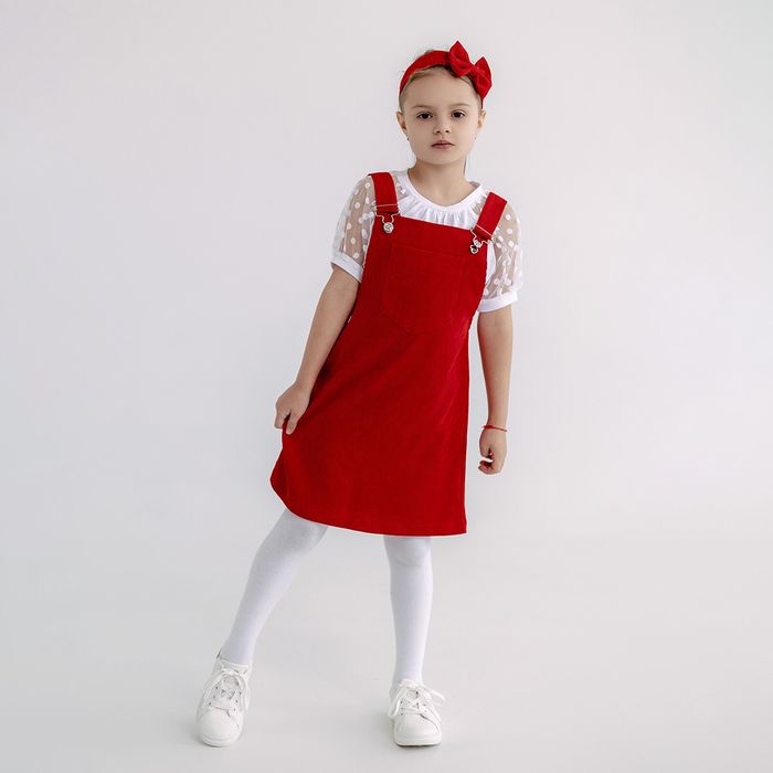 Червоний сарафан для дівчинки
