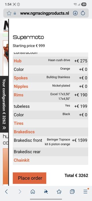 Jantes SuperMotard Excel 17 Haan Wheels Beringer