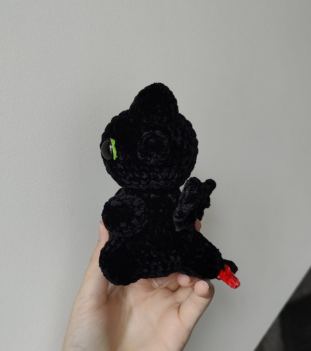 Toothless (Modelo 2) em Crochet | Amigurumi