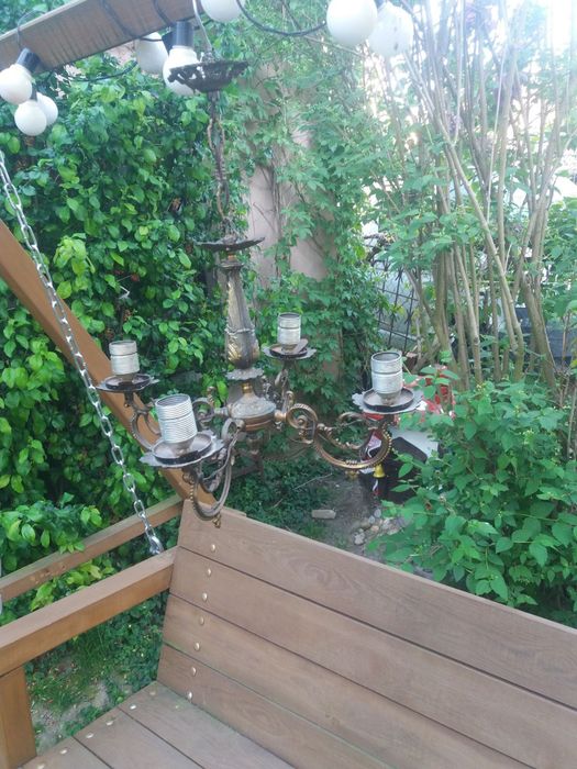 Żyrandol mosiężny