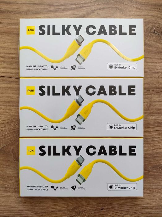 Кабель AOHI 140W 240W Silky Magline Prometheus Adonis силіконовий EDC