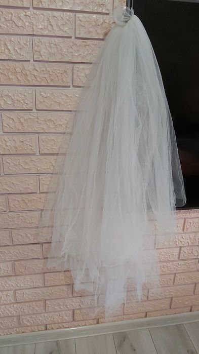 Новая трехярусная свадебная фата, можно для дивишника