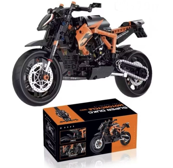 Мото конструктор в подарунковій коробці сумісний з лего