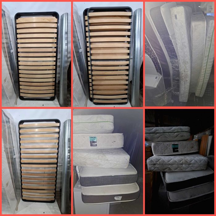 Розкладачка на ламелях з матрасом 190×80 Каркас для ліжка ортопедичний