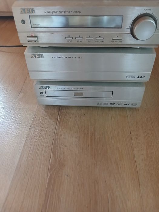 AEG Wieża Wzmacniacz Amplituner+CD Tuner z RDS+DVD Mp3