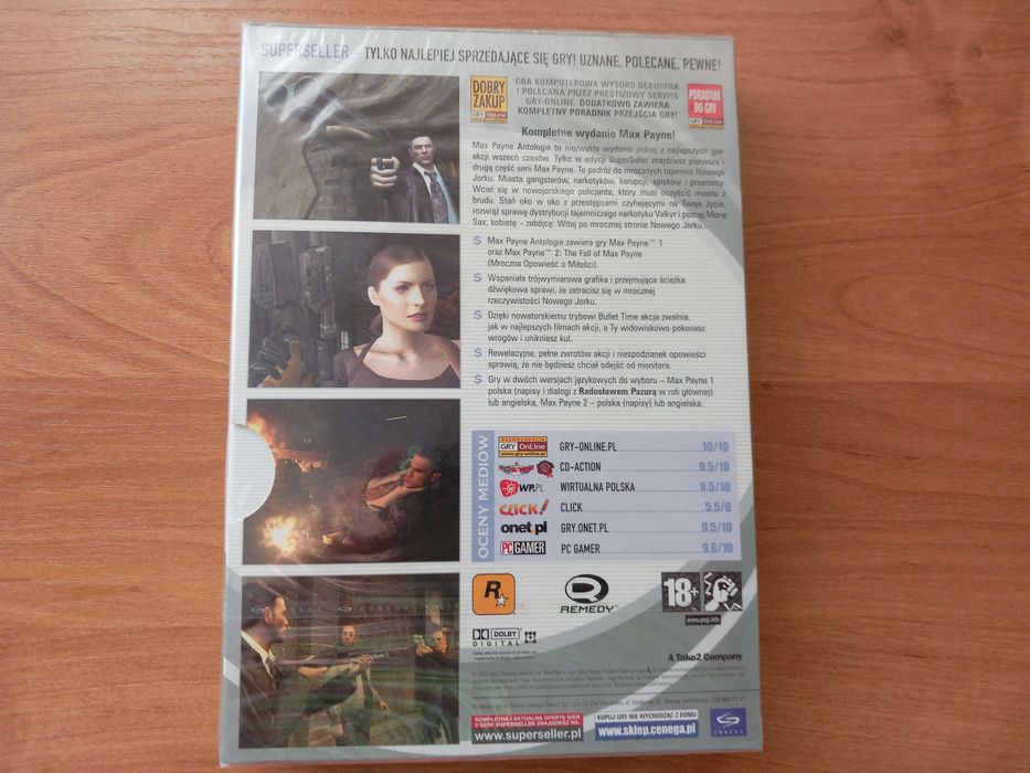 Max Payne Antologia PC UNIKAT Polskie Wydanie Nowe w Folii