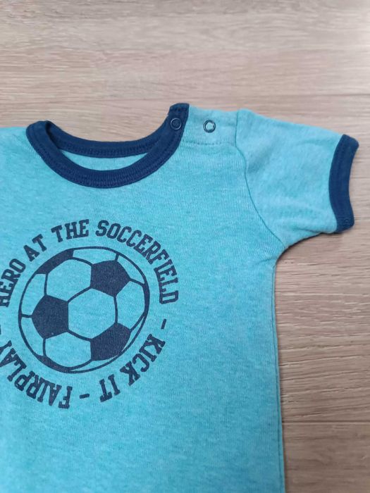 Rampers niebieski krótki rękaw piłka nożna 'Hummel' 56