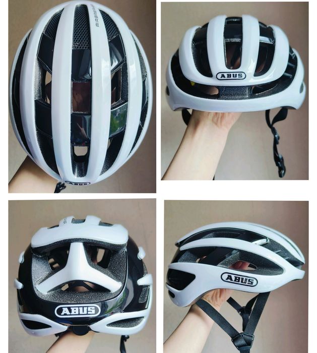 Abus чорний та білий Велосипедний вело шолом шлем MTB гірський горный