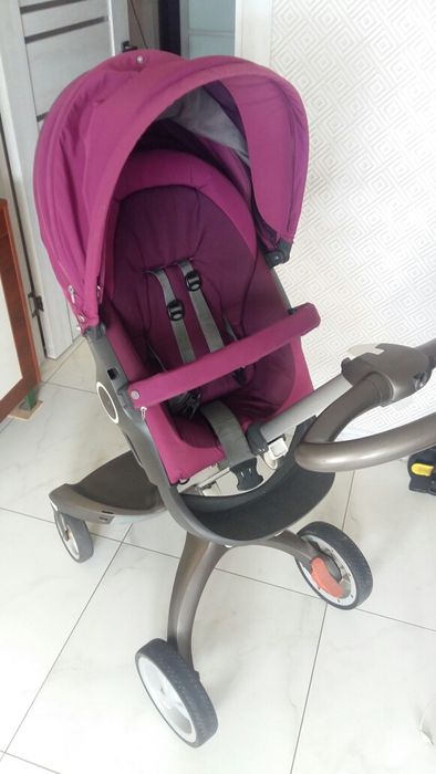 Коляска Stokke Xplory V4 2в1 люлька + прогулочный блок+сумка