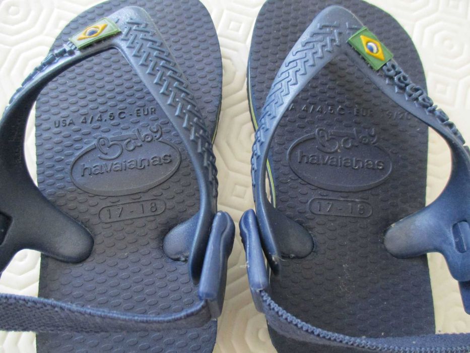 Chinelos dedo bebe havaianas