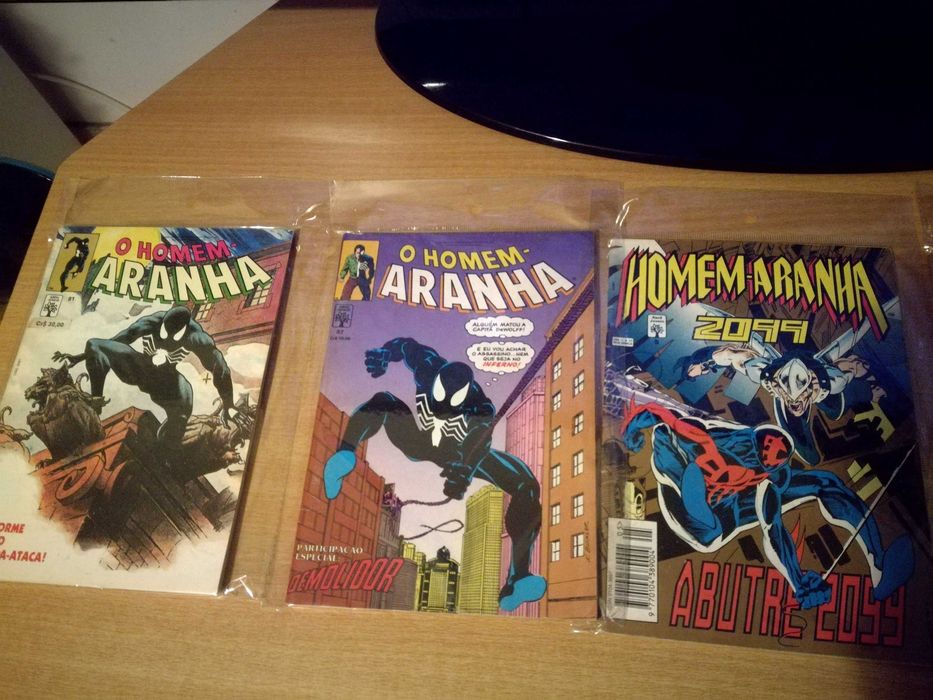 Lote 9 livros antigos Banda Desenhada/Comics Spider Man (Homem-Aranha)