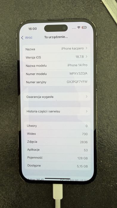 Iphone 14 pro 77% bateria
