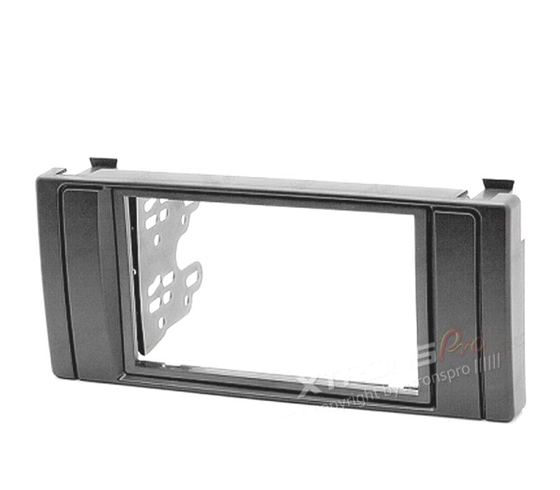 MOLDURA ADAPTADOR PRETO PARA RADIO 2-DIN BMW E39 X5 E53