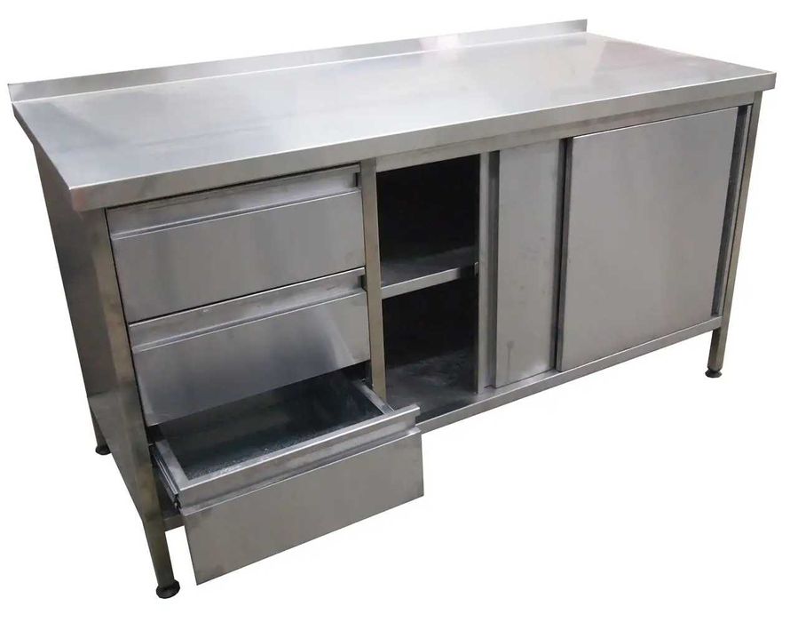 столи виробничі, нержавійка, для обробки м'яса, риби, мучних виробів