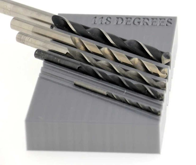 Шаблон для заточування свердел по дереву, металам