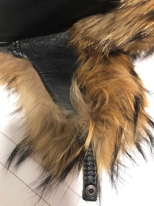 шапка ушанка меховая енот