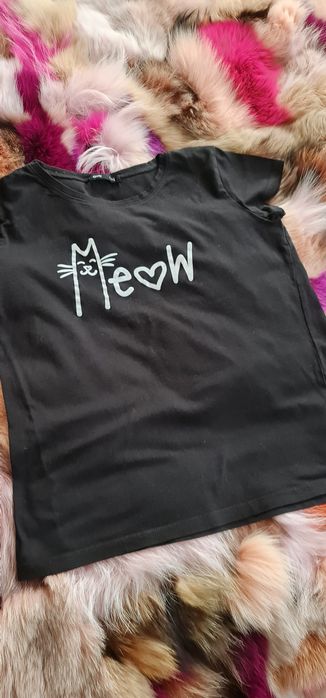 Sinsay L kotek tshirt czarny