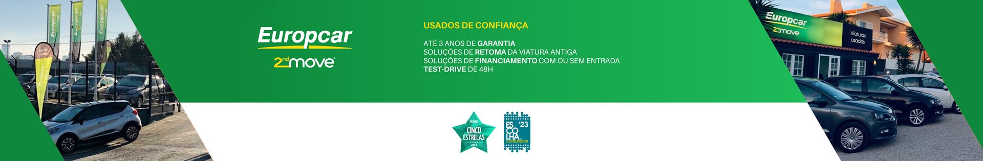 Europcar 2ndMove | Viaturas Usadas top banner