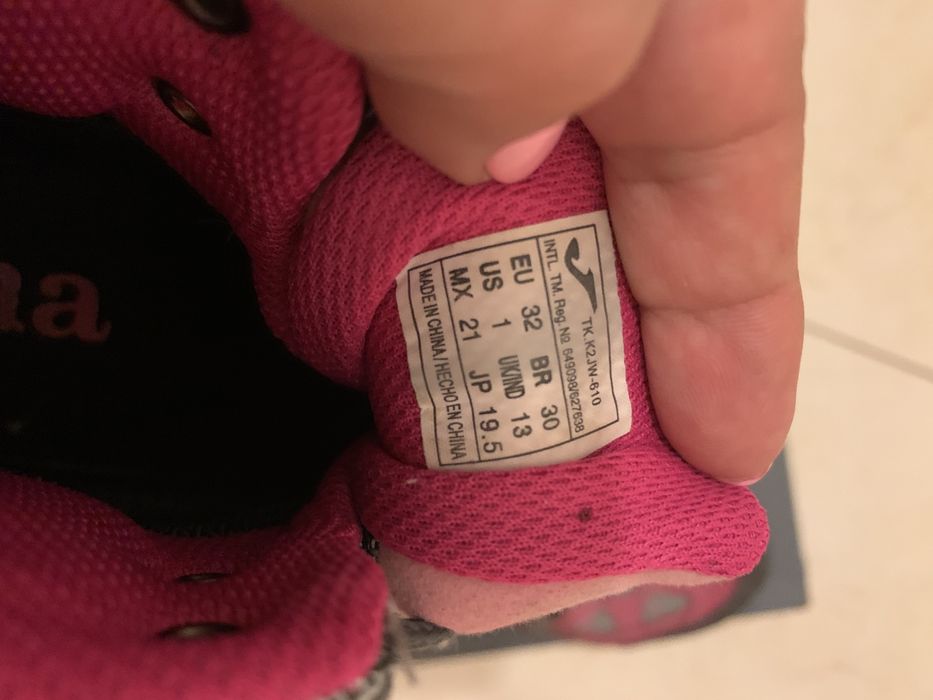 Botas JOMA 32, menina - escuteiros