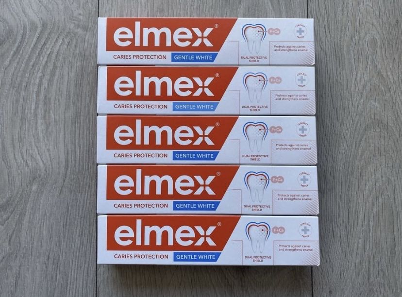 5x Pasta do zębów elmex Przeciw Próchnicy Gentle White Whitening 75ml