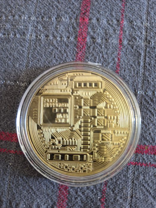 Sprzedam monetę kolekcjonerska 1 Bitcoin w plastikowym etui