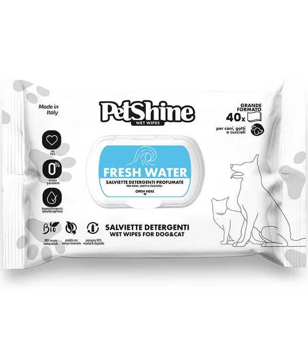 Petshine - Toalhitas hipoalergénicas para cão e gato (40 unid.)
