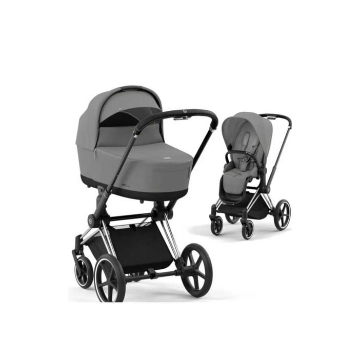 Wózek dziecięcy Cybex Priam 4.0  2w1 kolor Mirage Grey   stelaż   Chrome black  nowy 24 m-ce gwarancji