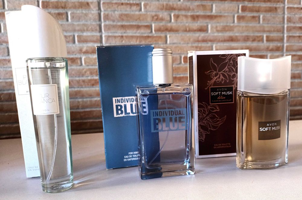 Perfumes Avon Pur Blanca/Soft Musk/Individual Blue