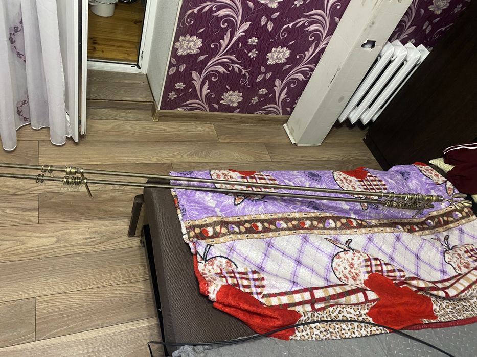 Кований карниз двійний