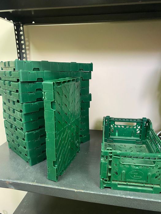 Składany koszyk skrzynka pojemnik organizer zielony multibox