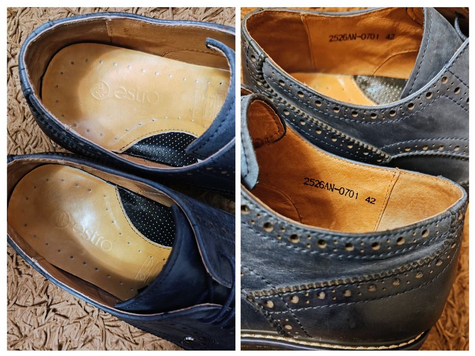 Туфли броги ESTRO натуральная кожа ОРИГИНАЛ!!!