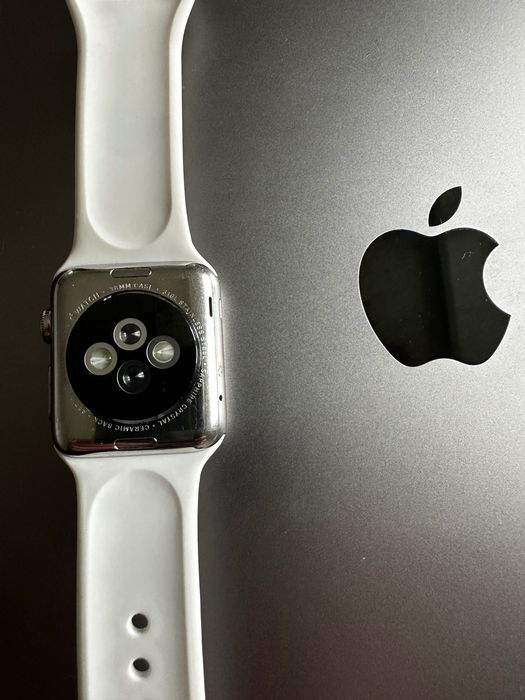 Oryginalny Apple Watch seria 1 38 mm koperta stal kwsoodporna 316 L