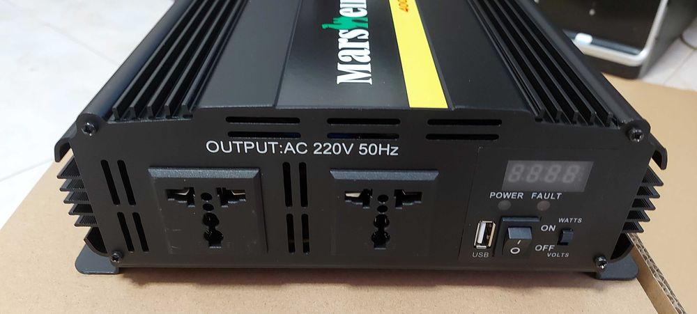 Painel solar onda pura 4000w c/bateria de gel 12v 100amp