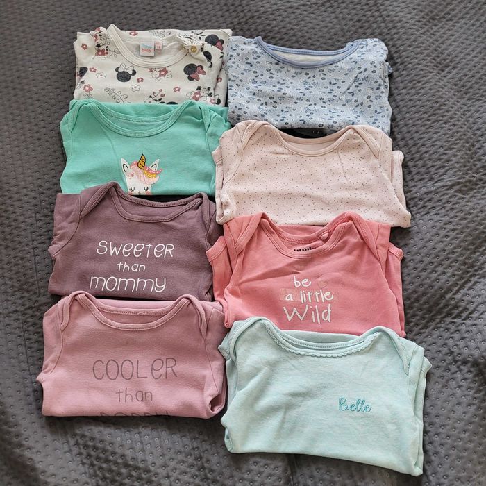 Body 74-80 dlugi rękaw dziewczynka