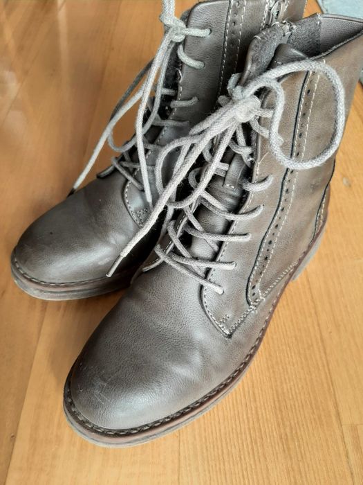 Trzewiki Jenny Fairy r.36 khaki/ nude wkładka 22,5 cm