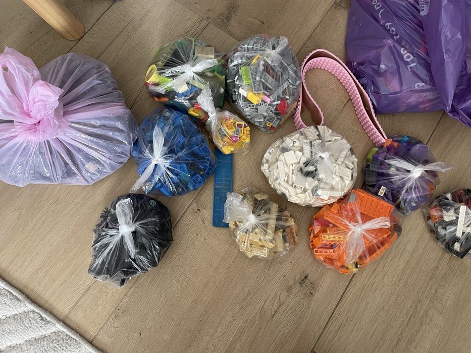 Klocki lego 11 kg i instrukcje