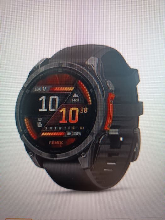 Relógio Garmin Fénix 8 - 47 mm cinza ardósia NOVO