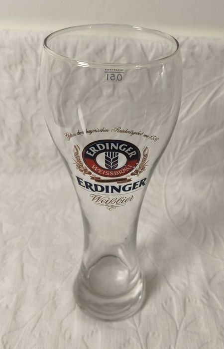 Copo Vintage de Cerveja Erdinger Weißbier 0,5L