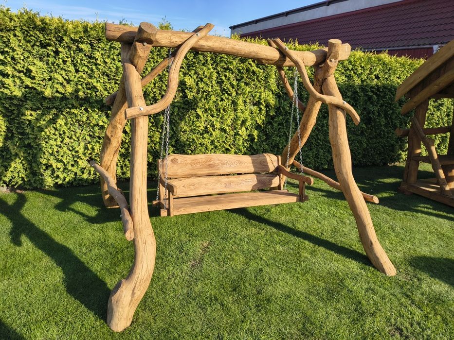Meble ogrodowe lite drewno