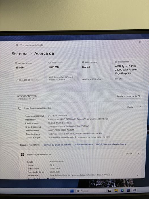 HP EliteDesk 705 G4 SFF