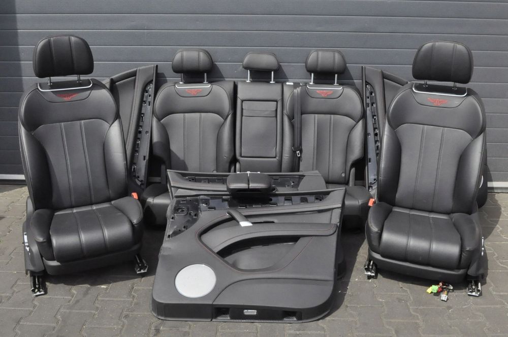 BENTLEY BENTAYGA PRZEKŁADKA WNĘTRZA FOTELE KANAPA BOCZKI SKÓRA