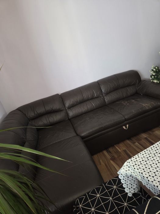 Oddam za darmo skórzany narożnik