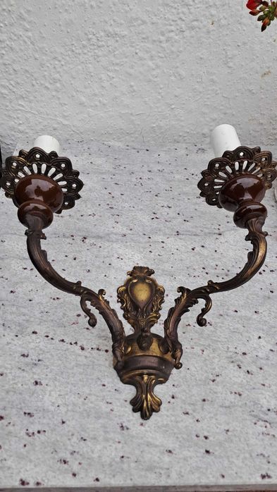 Kinkiet stylowy prl retro, lampa ścienna klasyczna