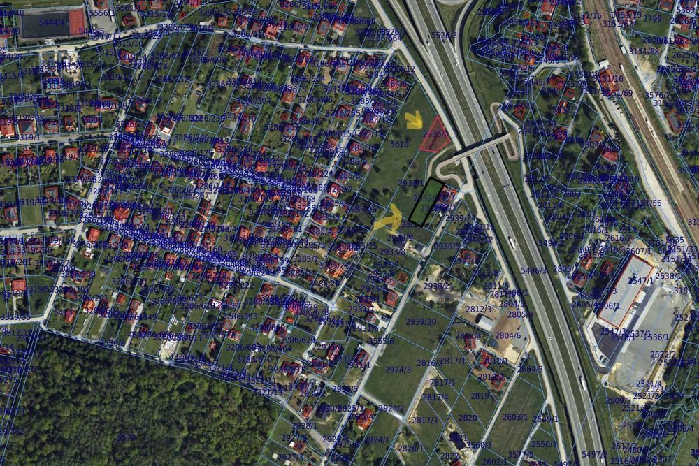 Wilkowice, kompleks działek 20,3 a (12a i 8a) pod dom/usługi | PKP 500m | S1 650m - Widok 2