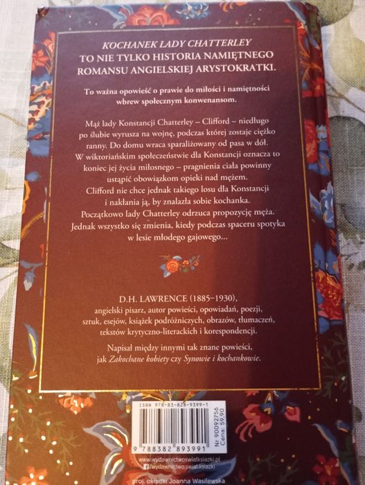 Kochanek Lady Chatterley D.H. Lawrence