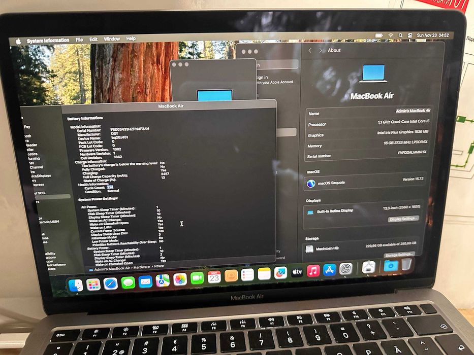 Macbook Air 13 і3 2020 Retina intel i3 16/8 256gb АКБ НОВА Макбук Аір