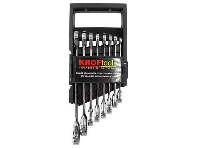 Jogo Chaves Boca/Roquete Gearless 8 Peças | Kroftools 1134